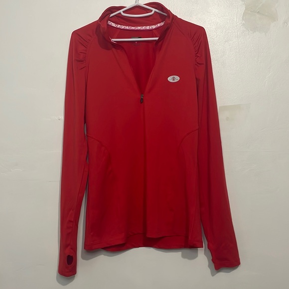 Size M Women's Alex and Abby Burnt Orange Quarter Zip Jacket - Picture 1 of 7